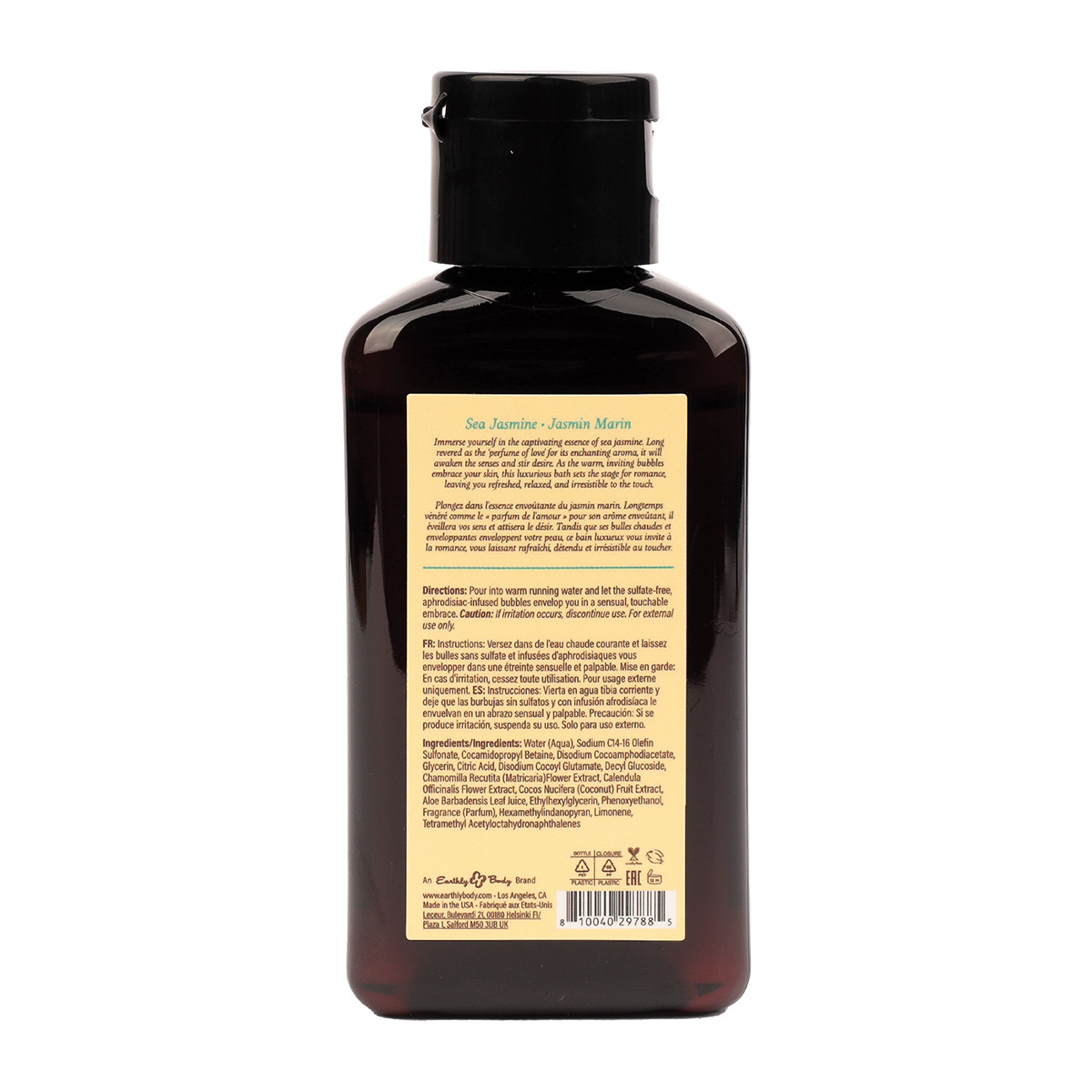 Bubble Bath 2 oz Back