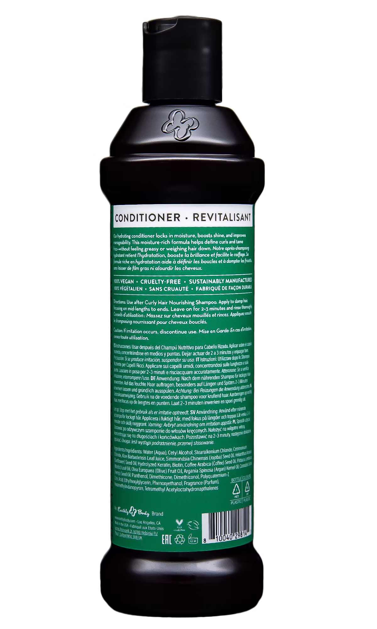 MKS eco Curly Hair Conditioner 10 oz Back
