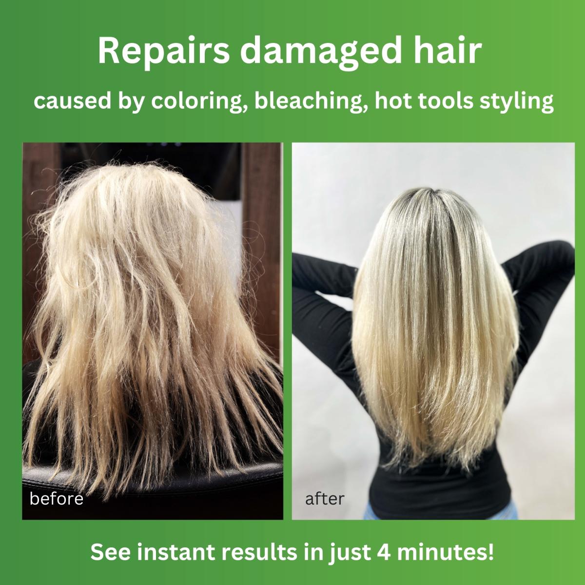 i.N.O Instant Hair Repair Mask Before and After