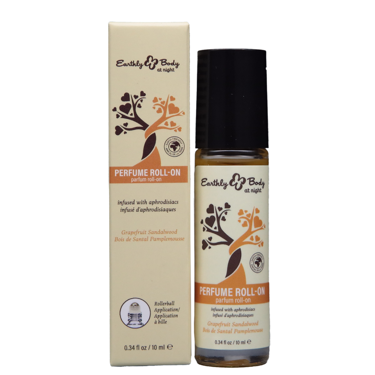 Earthly Body at Night Roll-on Perfume Aphrodisiac Collection Grapefruit Sandalwood 0.34oz / 10ml Zoomed