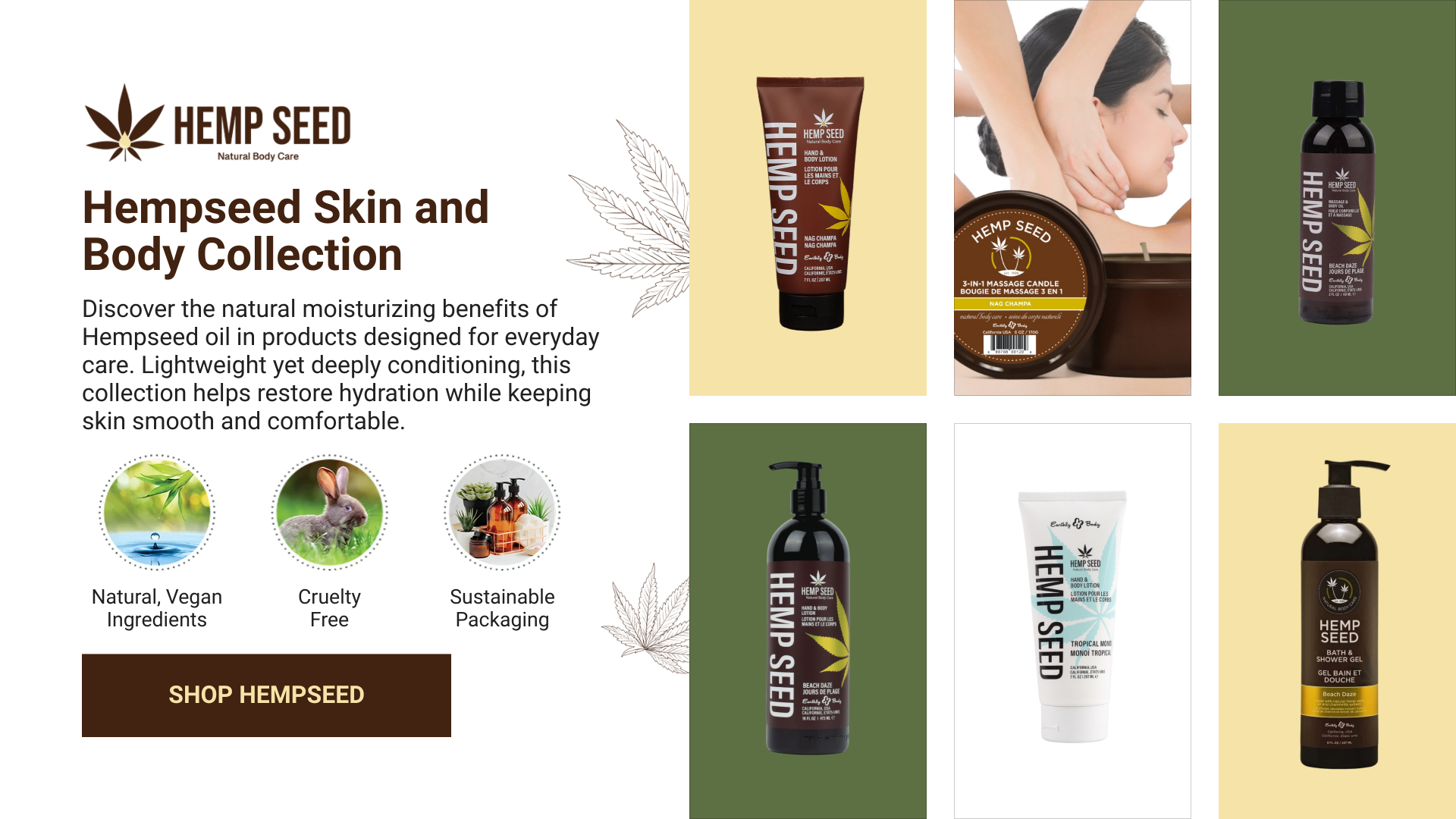 Hemp Seed Skin And Body Collection