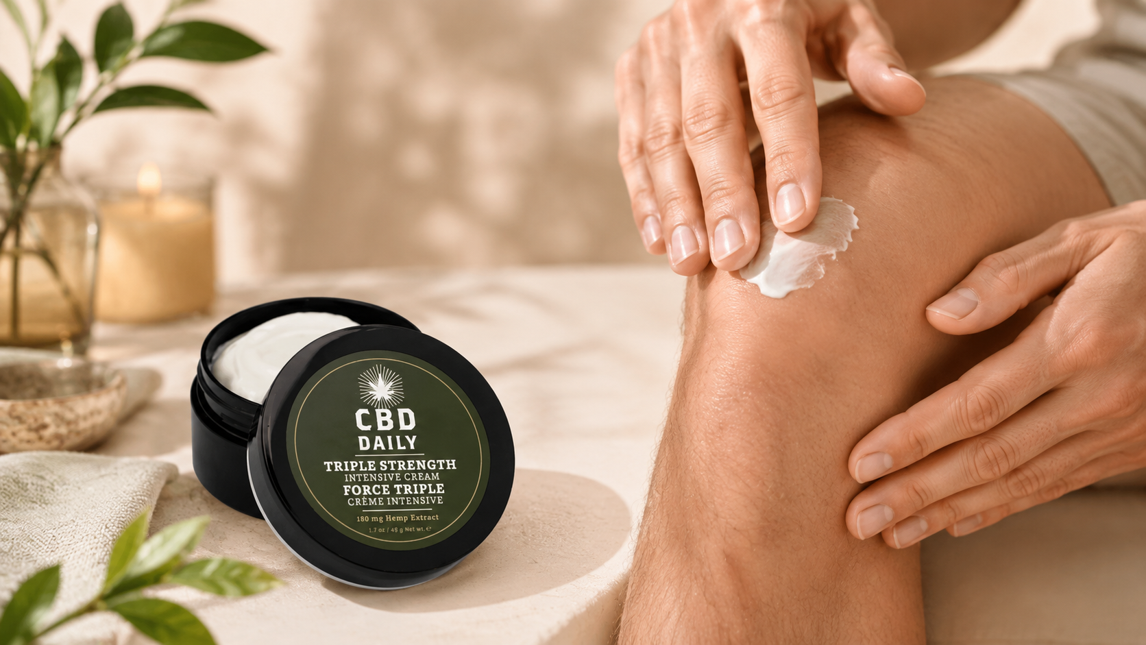 CBD cream for arthritis and knee joint care