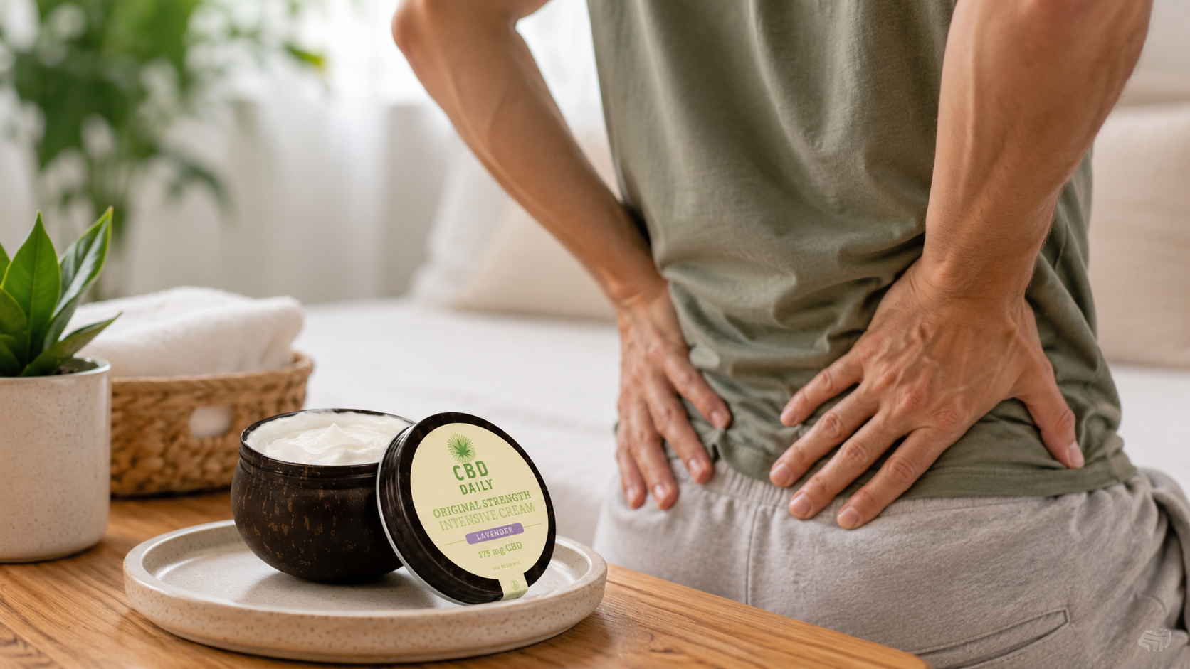 CBD cream for back stiffness and daily topical care